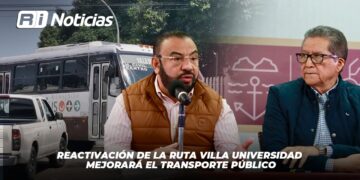 Reactivación de la Ruta Villa Universidad mejorará el transporte público