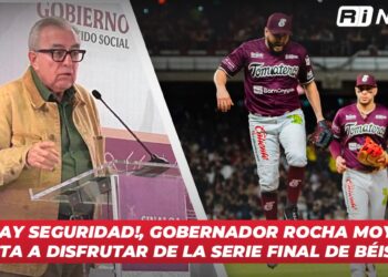 ¡Hay seguridad!, Gobernador Rocha Moya invita a disfrutar de la serie final de béisbol