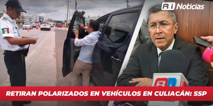 Retiran polarizados en vehículos en Culiacán: SSP