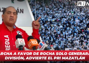 La marcha a favor de Rocha solo generará más división, advierte el PRI Mazatlán