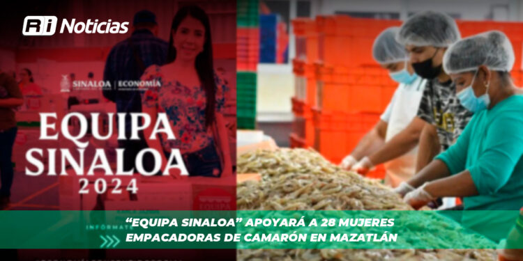 “Equipa Sinaloa” Apoyará a 28 mujeres empacadoras de camarón en Mazatlán