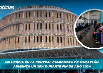 Afluencia en la Central Camionera de Mazatlán aumenta un 20% durante Fin de Año 2024