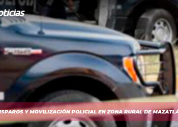 Disparos y movilización policial en zona rural de Mazatlán
