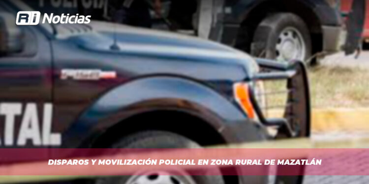 Disparos y movilización policial en zona rural de Mazatlán