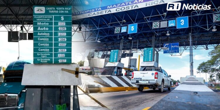 Incrementan tarifas de casetas en la autopista Mazatlán-Culiacán