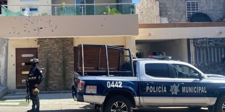 Balean domicilio en la colonia Simón Bolívar en Culiacán