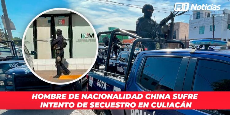 Hombre de nacionalidad china sufre intento de secuestro en Culiacán