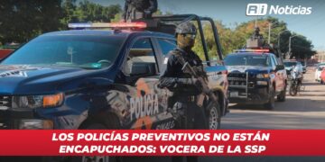 Los policías preventivos no están encapuchados: Vocera de la SSP