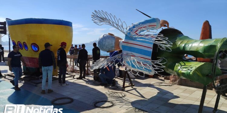 Próximo jueves arranca la colocación de Monigotes en el malecón de Mazatlán