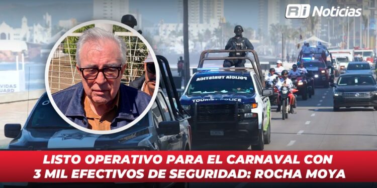 Listo operativo para el carnaval con 3 mil efectivos de seguridad: Rocha Moya