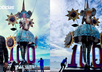 Escultura “100 años de Letras” rinde homenaje al Centenario de los Juegos Florales