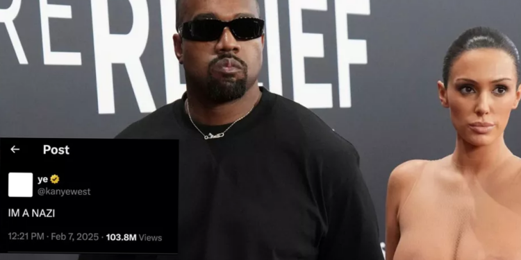 Kanye West profesa su amor por Hitler y reclama su “dominio” sobre su esposa Bianca Censori