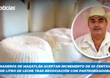 Ganaderos de Mazatlán aceptan incremento de 50 centavos por litro de leche tras negociación con pasteurizadoras
