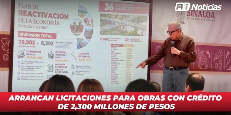 Arrancan licitaciones para obras con crédito de 2,300 millones de pesos