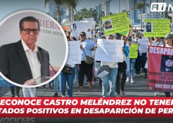 Reconoce Castro Meléndrez no tener resultados positivos en desaparición de personas