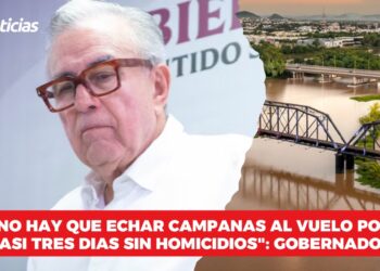“No hay que echar campanas al vuelo por casi tres días sin homicidios”: Gobernador