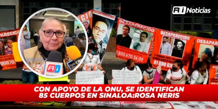 Con apoyo de la ONU, se identifican 85 cuerpos en Sinaloa:Rosa Neris