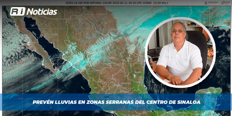 Prevén lluvias en zonas serranas del centro de Sinaloa