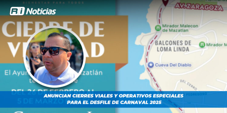 Anuncian cierres viales y operativos especiales para el desfile de Carnaval 2025
