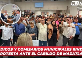Síndicos y comisarios municipales rinden protesta ante el Cabildo de Mazatlán