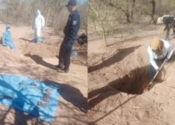 Hallan 40 osamentas en fosas clandestinas en Hermosillo