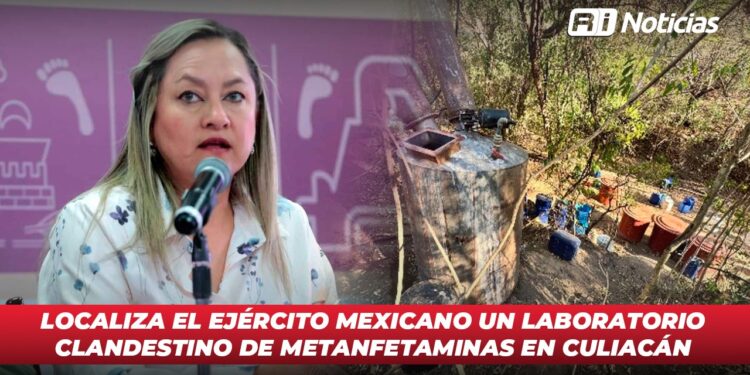 Localiza el Ejército Mexicano un laboratorio clandestino de metanfetaminas en Culiacán