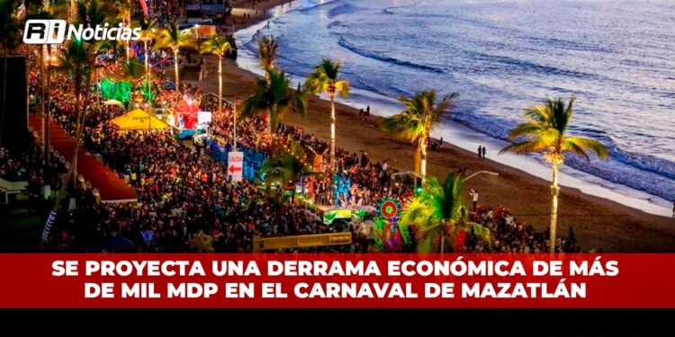 Se proyecta una derrama económica de más de mil mdp en el carnaval de Mazatlán