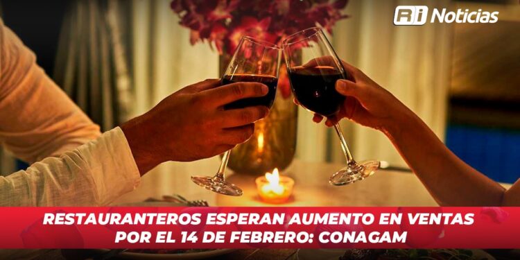 Restauranteros esperan aumento en ventas por el 14 de febrero: CONAGAM
