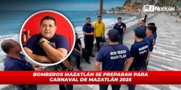 Bomberos Mazatlán se preparan para Carnaval de Mazatlán 2025