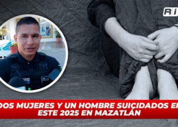 Dos mujeres y un hombre suicidados en este 2025 en Mazatlán