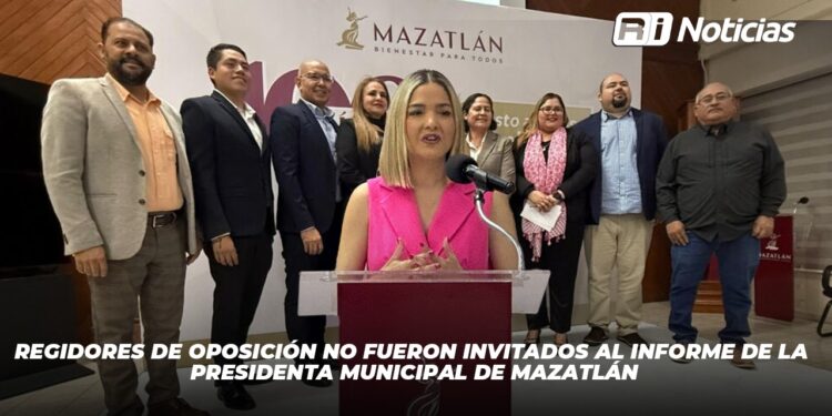 Regidores de oposición no fueron invitados al informe de la Presidenta Municipal de Mazatlán