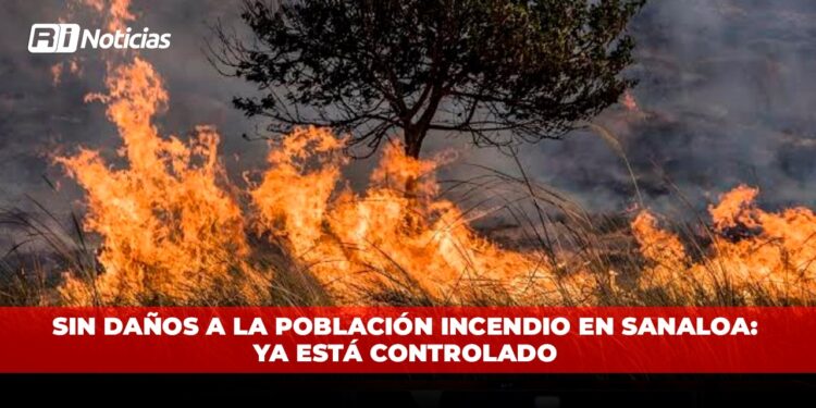 Sin daños a la población incendio en Sanalona: ya está controlado