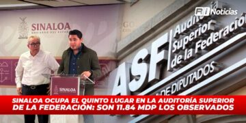 Sinaloa ocupa el quinto lugar en la Auditoria Superior de la Federación: Son 11.84 mdp los observados