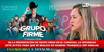 En la presentación de Grupo Firme en el carnaval, la seguridad está activa para que se realice de manera tranquila: SSP Sinaloa