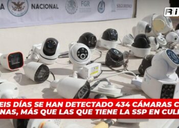 En seis días se han detectado 434 cámaras clandestinas, más que las que tiene la SSP en Culiacán
