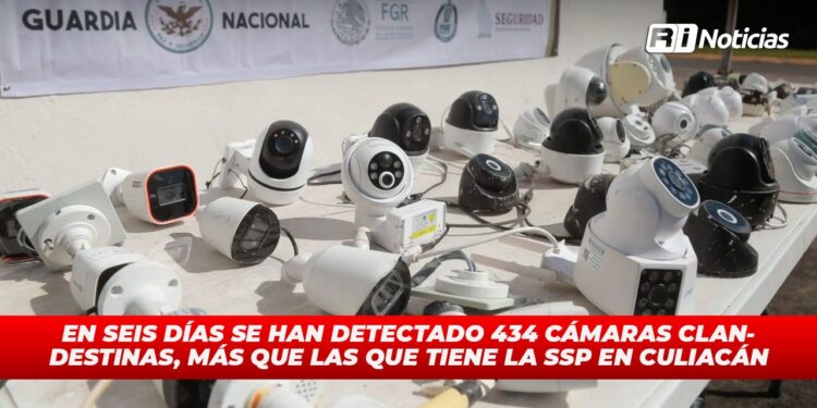 En seis días se han detectado 434 cámaras clandestinas, más que las que tiene la SSP en Culiacán