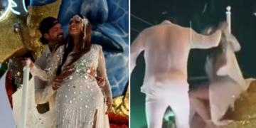 Galilea Montijo defiende a su novio tras críticas por ‘dejarla caer’ en carro alegórico del Carnaval de Mazatlán