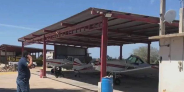 Aseguran metanfetamina, fentanilo y una pista clandestina con 6 avionetas en Sinaloa