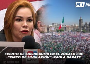 Evento de Sheinbaum en el zócalo fue “circo de simulación”: Paola Gárate