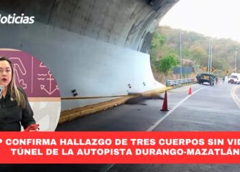 Seguridad Pública confirma hallazgo de tres cuerpos sin vida en túnel de la autopista Durango-Mazatlán
