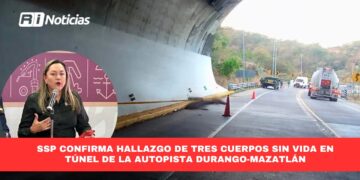 Seguridad Pública confirma hallazgo de tres cuerpos sin vida en túnel de la autopista Durango-Mazatlán