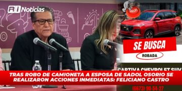 Tras robo de una camioneta a esposa de Sadol Osorio se realizaron acciones inmediatas: Feliciano Castro