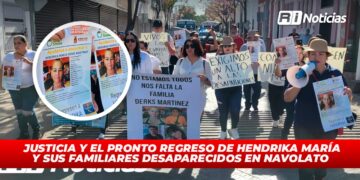 Piden justicia y el pronto regreso de Hendrika María y sus familiares desaparecidos en Navolato