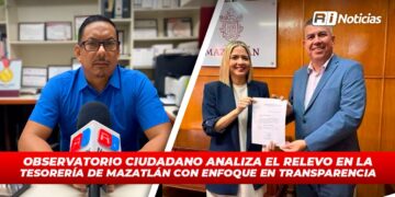 Observatorio Ciudadano analiza el relevo en la Tesorería de Mazatlán con enfoque en transparencia.