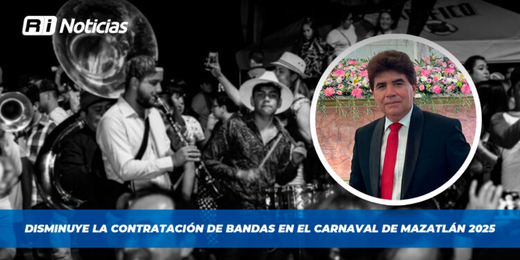 Disminuye la contratación de bandas en el Carnaval de Mazatlán 2025