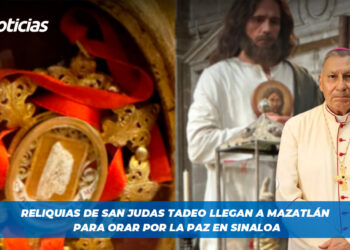 Reliquias de San Judas Tadeo llegan a Mazatlán para Orar por la paz en Sinaloa