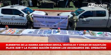 Elementos de la Marina aseguran droga, vehículos y civiles en Mazatlán: Playa Sur y la Flores Magón fueron los escenarios del operativo