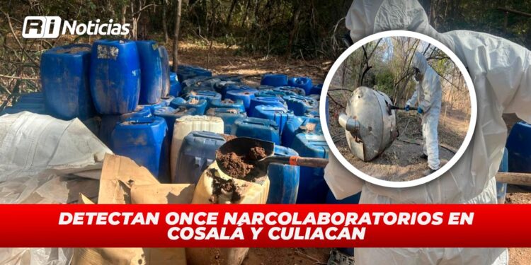 Detectan once narcolaboratorios en Cosalá y Culiacán