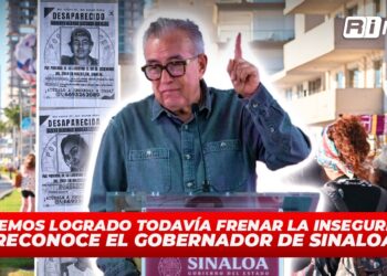 “No hemos logrado todavía frenar la inseguridad”; reconoce el Gobernador de Sinaloa