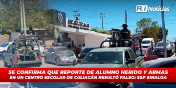 Se confirma que reporte de alumno herido y armas en un centro escolar de Culiacán resultó falso: SSP Sinaloa
